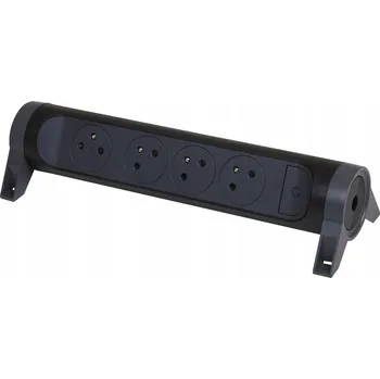 Napájecí kabel Prodlužovací Kabel otočný 4X2P+Z Legrand 049466 ČERNÝ