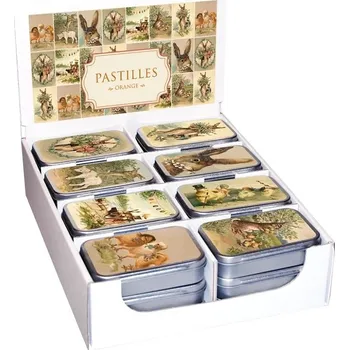 Velikonoční dekorace Sköna Ting EASTER COLLAGE, pastilky v boxu, orange, 55 g MIX / 1ks STPAST230E