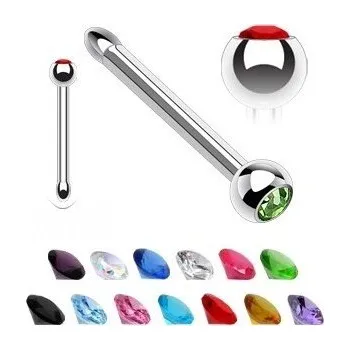 Piercing Prosperk Náušnice do nosu kamínek Barva: Zlatá