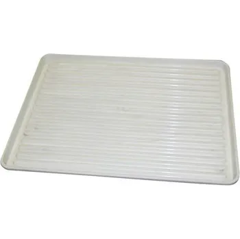 Odkapávač na nádobí Alfa Plastik Odkapávač plato plast 50 x 40 cm bílý