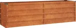 Květináč kovově šedý VidaXL 160 cm x 40 x 45 cm
