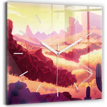 Hodiny Nástěnné hodiny Wallfluent červené 30 cm