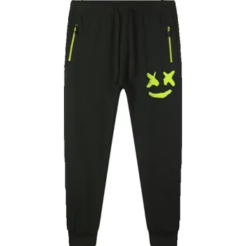 Chlapecké kalhoty CHLAPECKÉ TEPLÁKY tm.modré Kugo FT7053 (Chlapecké klasické bavlněné tepláky)