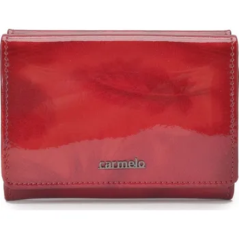 Deštník Carmelo 2106 P dámská kožená peněženka červená