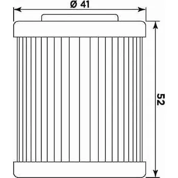 Filtr pro motocykl Olejový filtr MIW KT8002 (alt. HF157) KTM Supermoto 690 (R) 2007-2012
