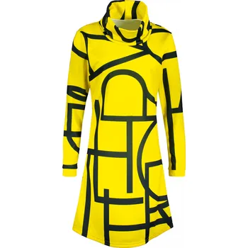 Dámská mikina Dámská prodloužená mikina premium ALTISPORT VOJ/ALW085MI06 ŽLUTÁ L