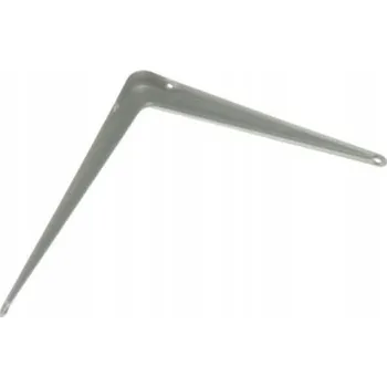 Úhloměr DRŽÁK POLICE ÚHELNÍK PODPĚRA 200x250mm ŠEDÝ