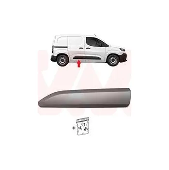 Lišta karosérie Ozdobná / ochranná lišta, dveře VAN WEZEL 0991406