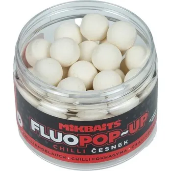 Boilies MIKBAITS - Plovoucí Boilie Fluo 100 ml 14mm - Chilli Česnek