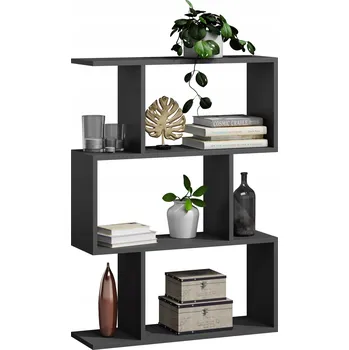 regál Regál BASK 3 černý skříňka police na knihy PER