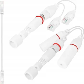 Síťový kabel Rozbočovač RJ45 Ethernet s 8žilovým síťovým kabelem 1,5 m voděodolný