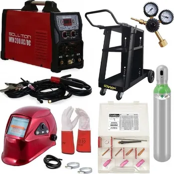 Svářečka Giga set pulzní TIG svářečka Solution WIN 200 AC/DC