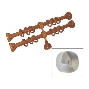 Garnýž Garnýž - dvoutyč, stěna-stěna, půlená-28 Barva: CE - černá, Délka: 360 cm