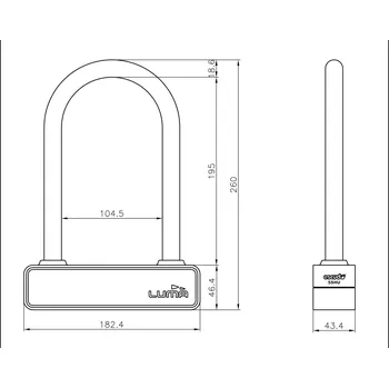 Motozámek Zámek LUMA ESCUDO 55 HOA55245W 175x245 bílá GAS GAS EC 450 F 2003-2016
