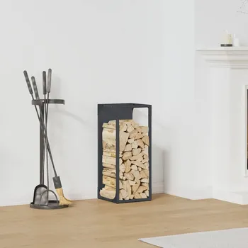 OMAXI Stojan na palivové dřevo antracit Ocel válcovaná za studena 787989