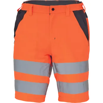 Krátké pracovní kalhoty MAX VIVO HV - šortky, oranžovo-černé, vel. 54