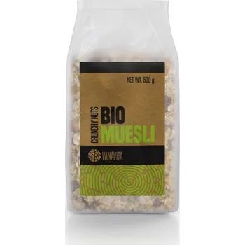 Fitness strava GymBeam BIO Müsli - VanaVita Příchuť: křupavé ovoce a semínka, Balení (g): 24 x 500 g