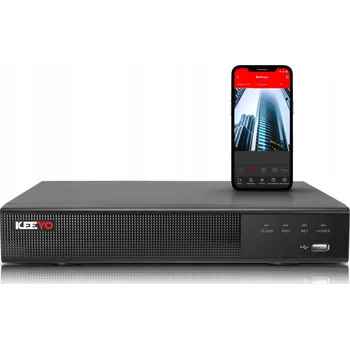 IP kamera Síťový IP rekordér 16kanálový KEEYO LV-V-NVR-16CH-8P 8x PoE Aplikace