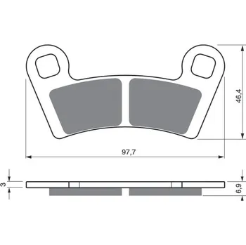 Autodíl Brzdové destičky GOLDFREN 343 AD OFF-ROAD FRONT 343 AD