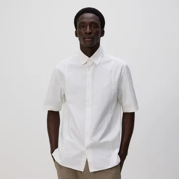 Pánská košile Reserved - Košile regular fit s vysokým podílem bavlny - bílá - 153DV-00X - 153DV-00X-S