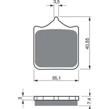 Brzdová destička Brzdové destičky GOLDFREN 177 AD (1 set = 4 pcs) GILERA SS 600 2002-2002