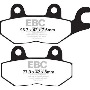 Brzdový systém Brzdové destičky EBC FA215V FA215V