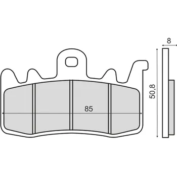 Brzdový systém Brzdové destičky RMS 225103193 sintered BMW R 1200 Nine T 2013-2015