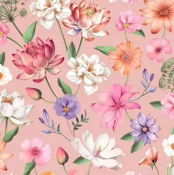 Tapeta Dekorativní omyvatelná tapeta KVĚTY RŮŽOVÉ barvy UGEPA