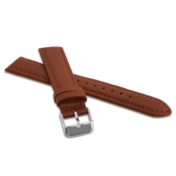 Řemínek na hodinky LAVVU Hnědý polstrovaný řemínek BISON z luxusní kůže Top Grain - LSHUE20