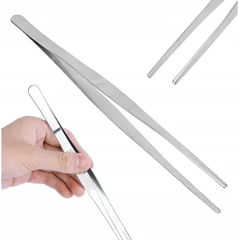 Kosmetická pinzeta KOVOVÁ KUCHYŇSKÁ PINZETA ANATOMICKÉ KLEŠTĚ PINZETA MODELÁŘSKÁ JEDNODUCHÁ