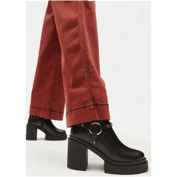 Dámské kozačky Polokozačky Eva Minge HONDA-03 Černá 38