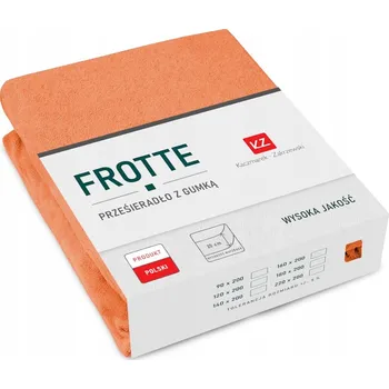 Prostěradlo Froté prostěradlo s gumou 200x220 tmavě lososové SILNÉ / HRUBÉ