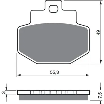 Autodíl Brzdové destičky GOLDFREN 186 AD PIAGGIO/VESPA GTS 300 2008-2020