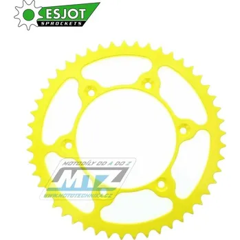 Řetězová sada pro motocykl Rozeta ocelová (převodník) 0808-48zubů ESJOT ULTRALIGHT 50-32041-48-LY žlutá - Kawasaki KLX400 + Suzuki DR250 + DR350 + DRZ250 + DRZ400 + RM100 + RM125 + RM250 + RMX250 + RMZ250 + RMZ450 + RMX450 + TS 95-0808-48-LY