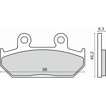 Brzdová destička Brzdové destičky RMS 225103170 organické 225103170