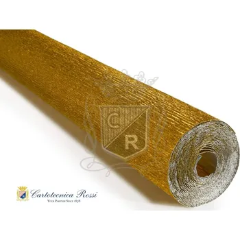 Papír pro tiskárny Floristický papír 180g METALICKÉ ŽLUTÉ ZLATO (10x125cm)