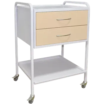 OV - 42 vozík 2-zásuvkový, mobilní, bílý/béžový