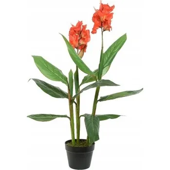 umělá květina Umělá květina v květináči Kana kvetoucí Canna