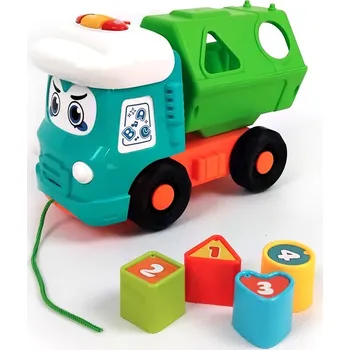 Hračka pro nejmenší Tahací popelář se světlem a zvukem