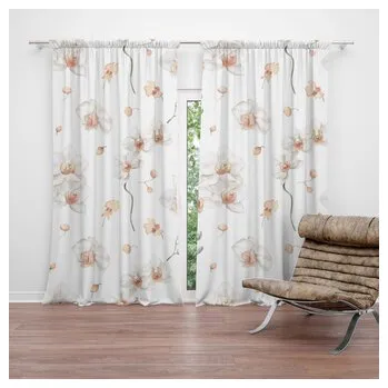 Závěs Závěs Bílá orchidej: 2ks 140x250cm (cs, Sablio)