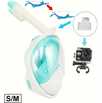 Potápěčské vybavení Potápěčské Brýle potápěčská potápěčské brýle s trubičkou MAXTECH Potápěčské Brýle pro šnorchlování na celý obličej S/M Max Pro 02 zelená