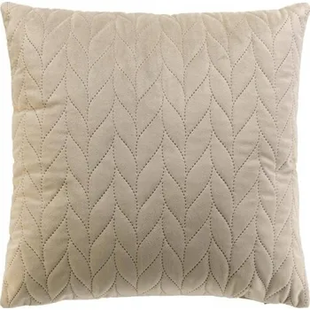 Polštář POLŠTÁŘ VELUROVÝ BÉŽOVÝ 40 x 40 cm - POLŠTÁŘEK NA POHOVKU