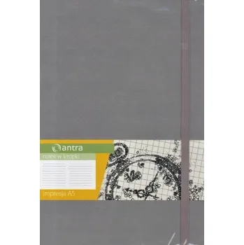 Zápisník Zápisník A5 Antra, odstíny šedé a stříbrné