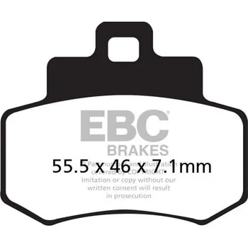 Brzdová destička BRZDOVÉ DESTIČKY SFA ORG SKÚTR SFA356