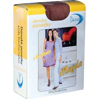 Dámské punčochy MAGDA dámské ponožky s bavlnou 39-41 černá