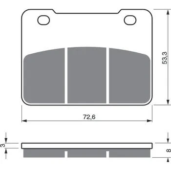 Brzdová destička Brzdové destičky GOLDFREN 331 AD STREET 331 AD