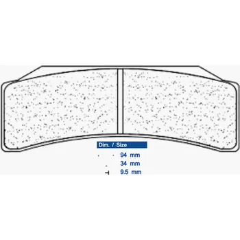 Brzdová destička CL BRAKES Závodní brzdové destičky ze slinutého kovu - 1251C60 1251C60