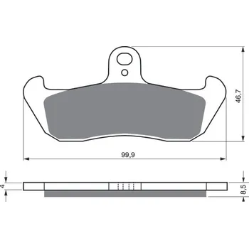 Autodíl Brzdové destičky GOLDFREN 006 S3 CAGIVA Supercity 125 1992-1999