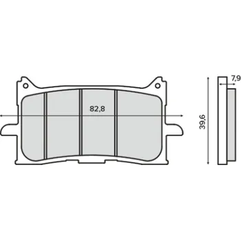 Brzdová destička Brzdové destičky RMS 225103490 zadní organické 225103490