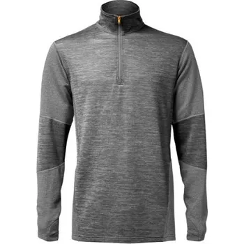 Rybářské oblečení Geoff Anderson Thermo Tričko s Dlouhým Rukávem WizWool 210 Šedé - XXXXL